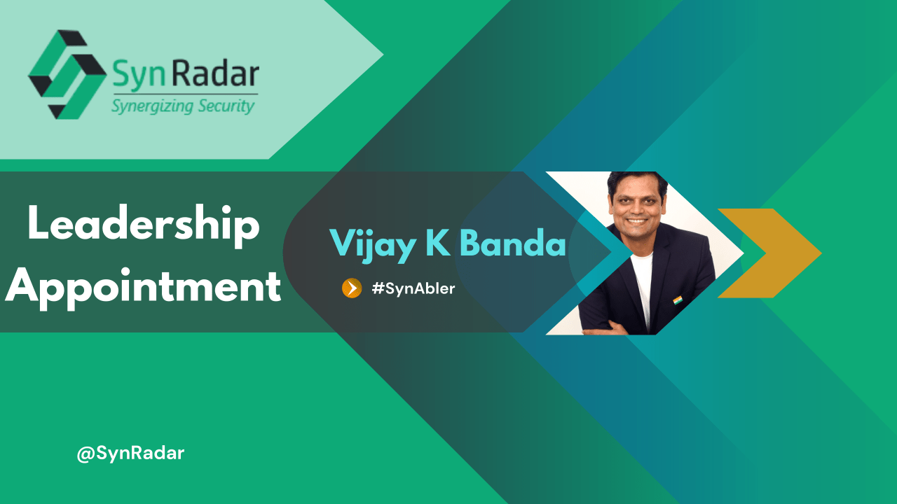 SynRadar Appoints Global Technology Leader Vijay K. Banda as Executive Chairman & CSO 🚀